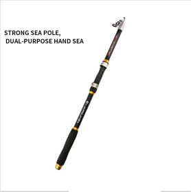 2.1M -3.6M Carp Fishing Rod Feeder Hard FRP Carbon Fiber Telescopic Fishing Rod Fishing Pole (Option: Black-3.6)
