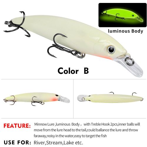 Luminous Floating Mino Biomimetic False Fish Bait