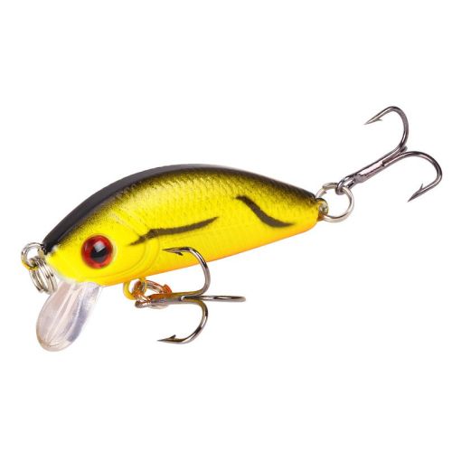 ABS Plastic Hard Bait Floating Mino 5cm42g With Ring Beads