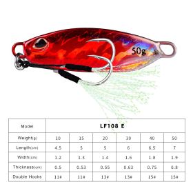Long Throw Submerged Metal Decoy Fishing Gear (Option: Color E-20G)